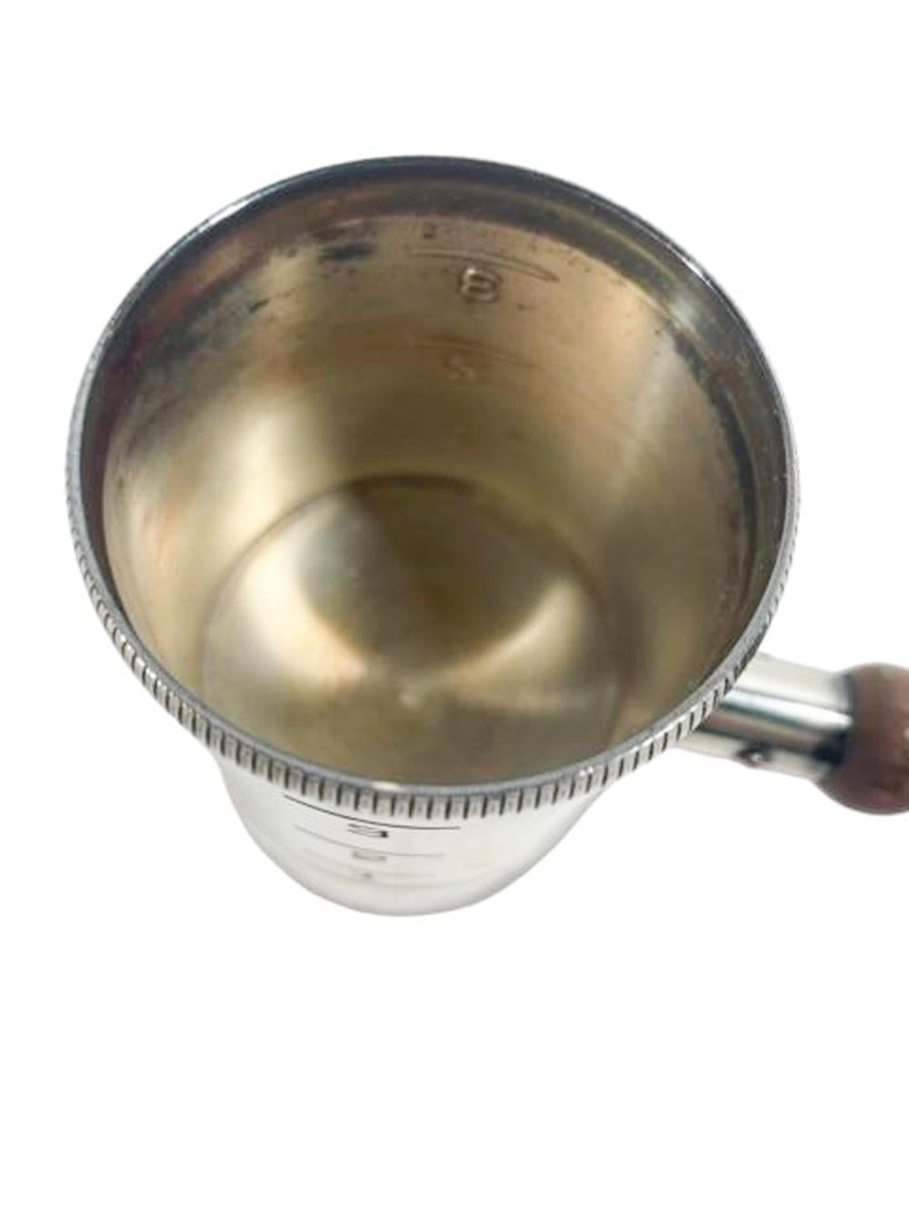 20th Century Silver Plate Double Spirit Measure in the Form of a Gavel by Napier Co. For Sale
