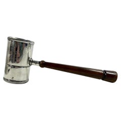 Vintage Silver Plate Double Spirit Measure in the Form of a Gavel by Napier Co.