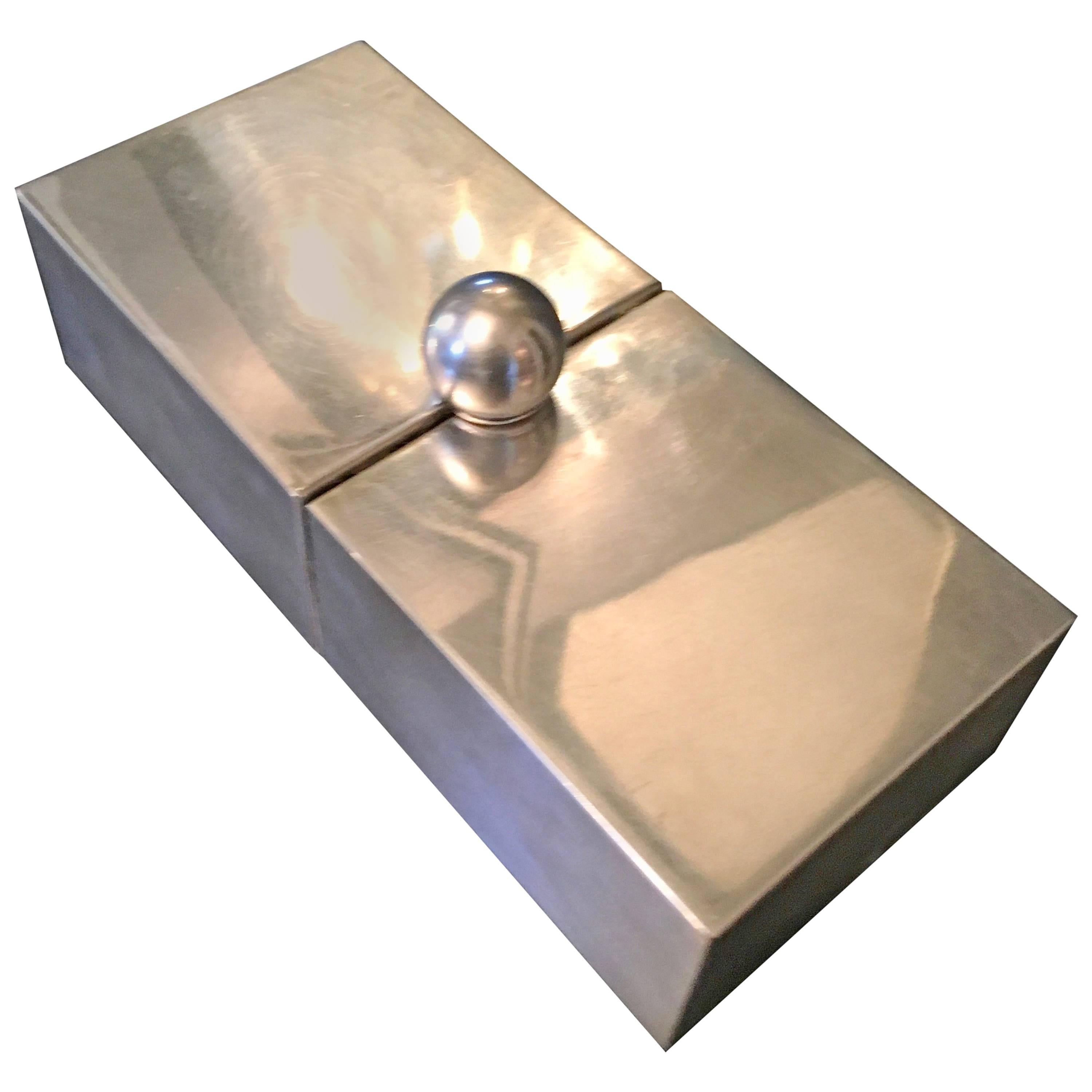 Silver Plate Dual Purpose Collapsible Box