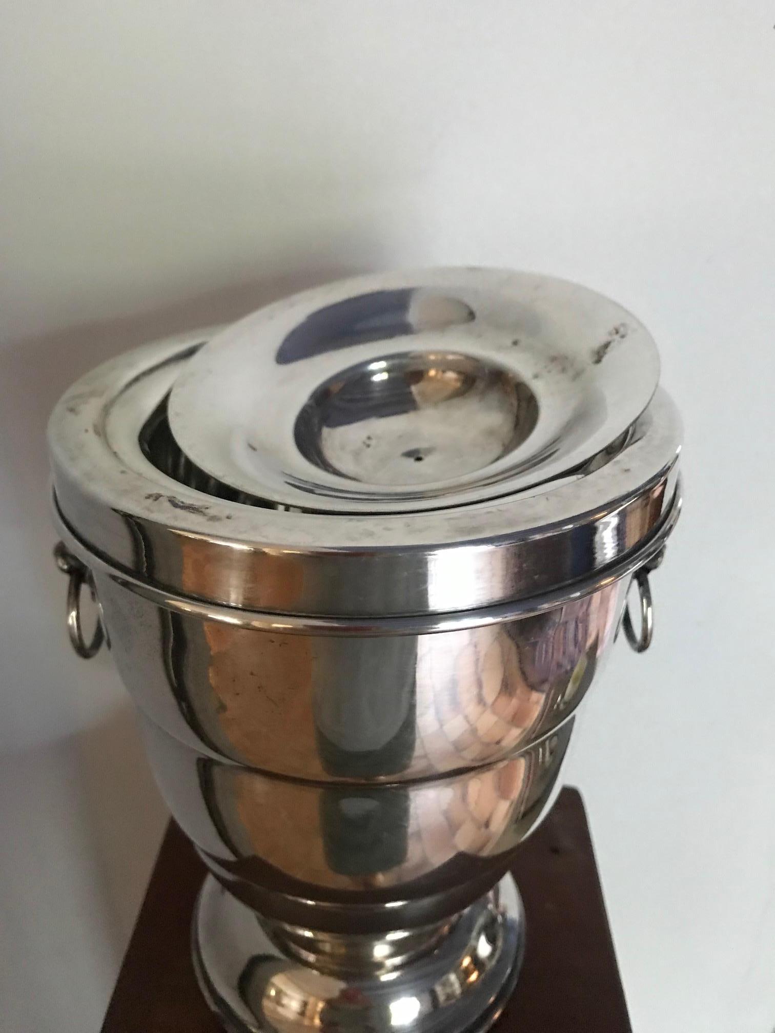 Silver Plate English Ice Bucket For Sale 3