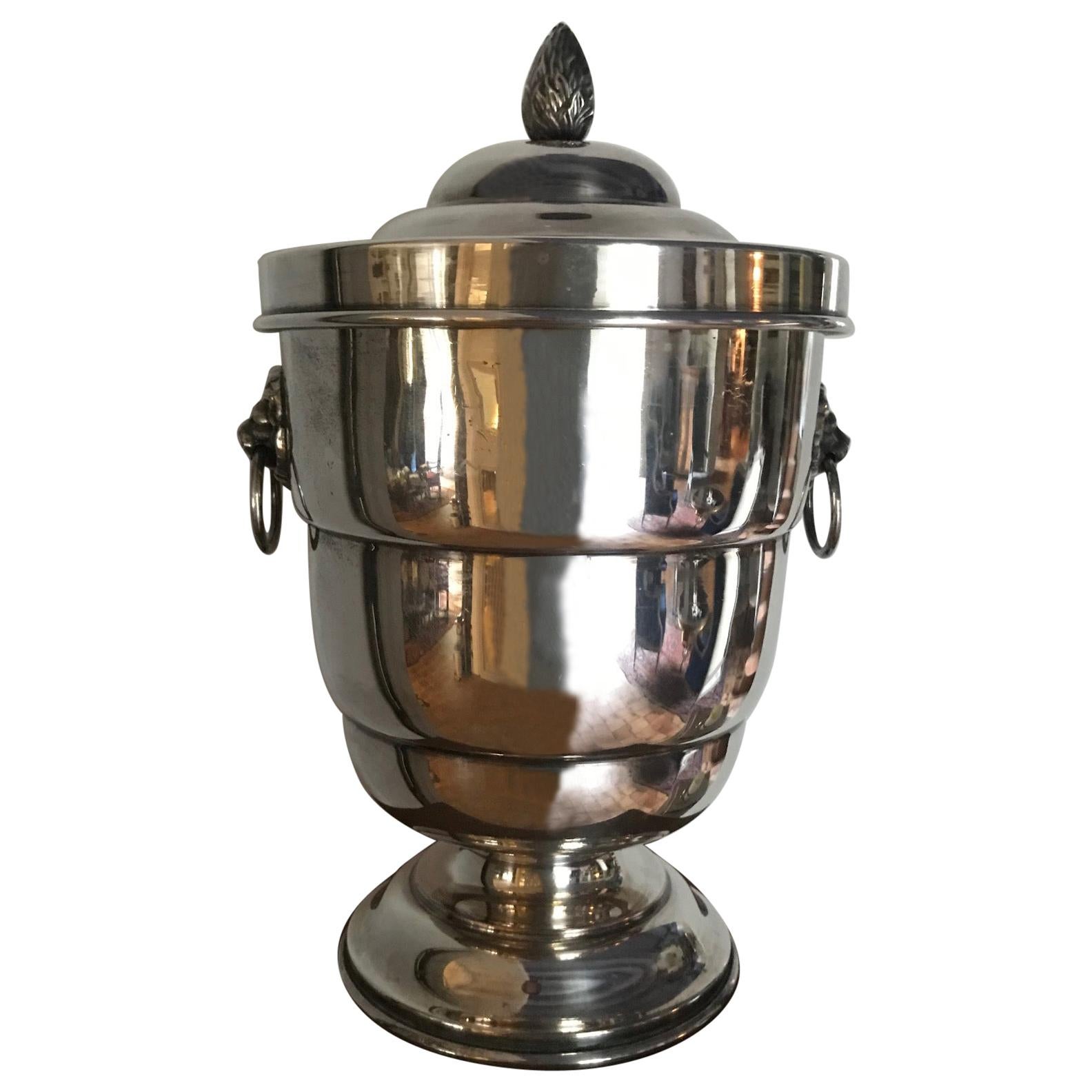 Silver Plate English Ice Bucket For Sale