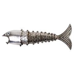Apribottiglie Fish Design/One in argento Los Castillo