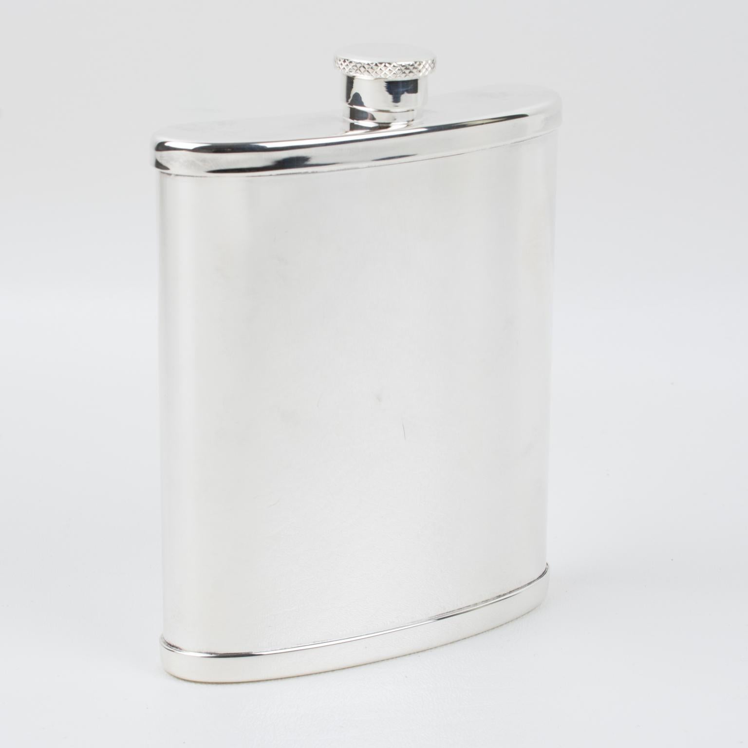 silver plated flask