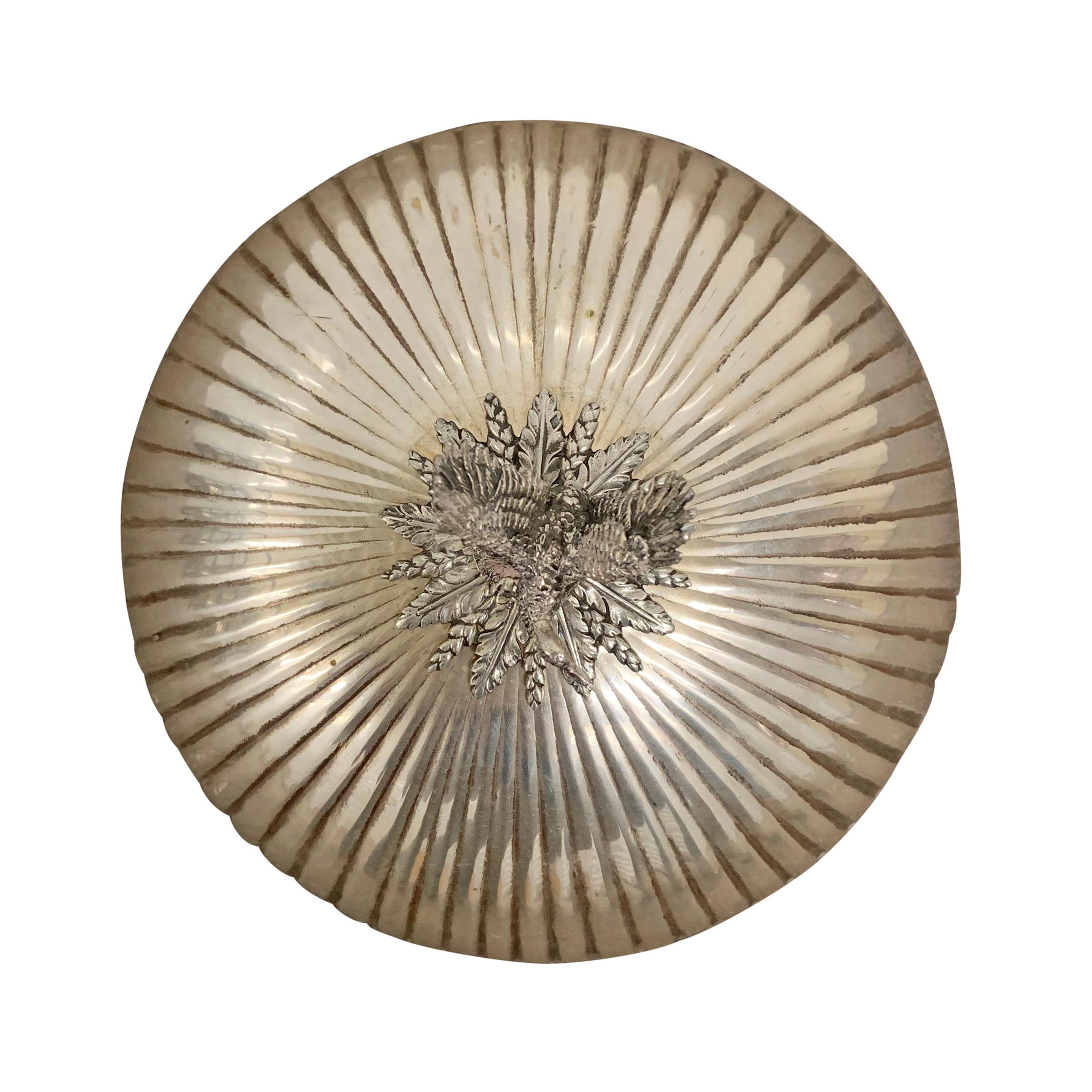 Silver Plate Food Dome with Duck Finial 3