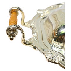 Silver Plate Food Warmer Double Tureen Service Sheffield