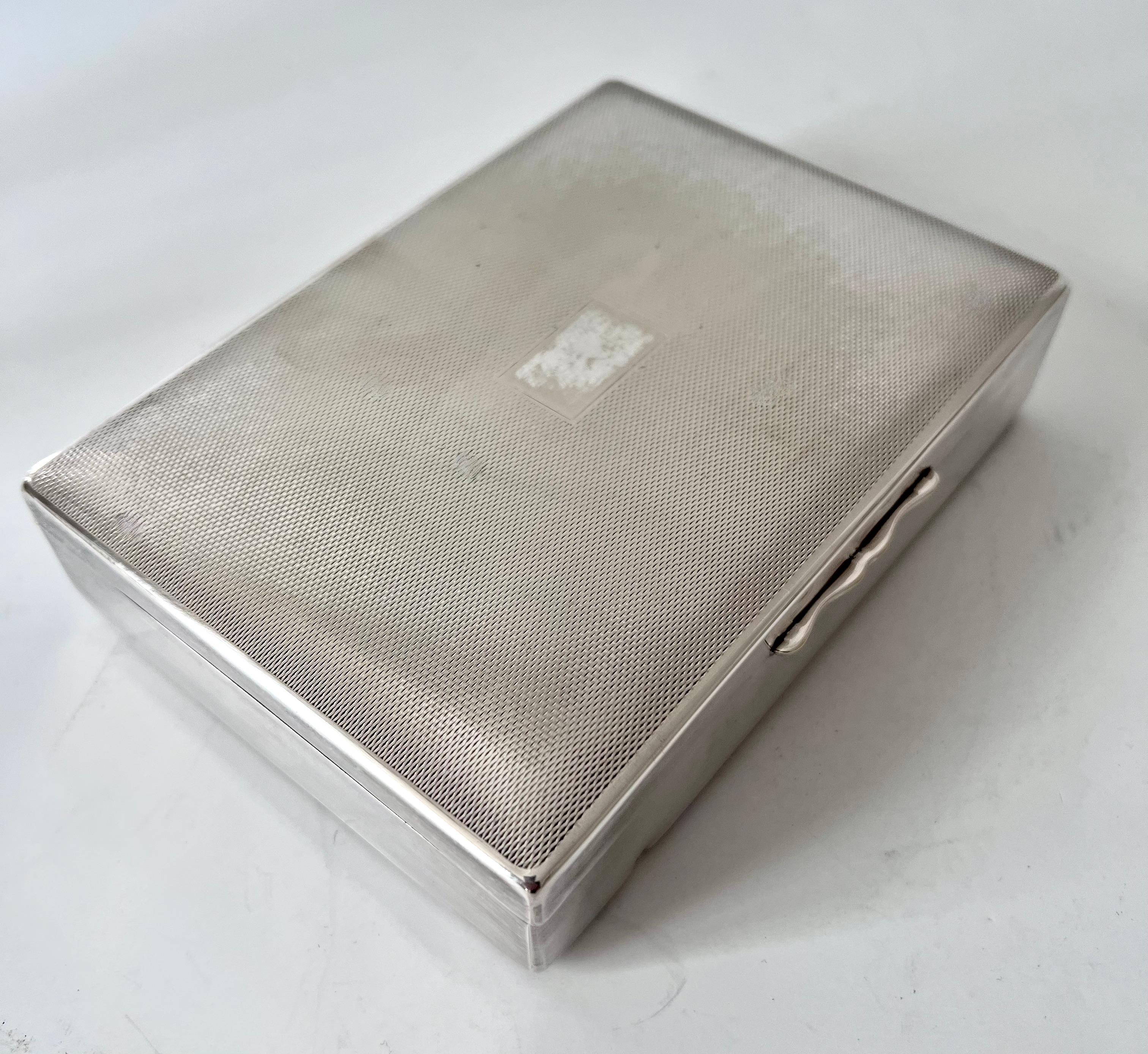 Silver Plate French Box with Wood Interior For Sale 2