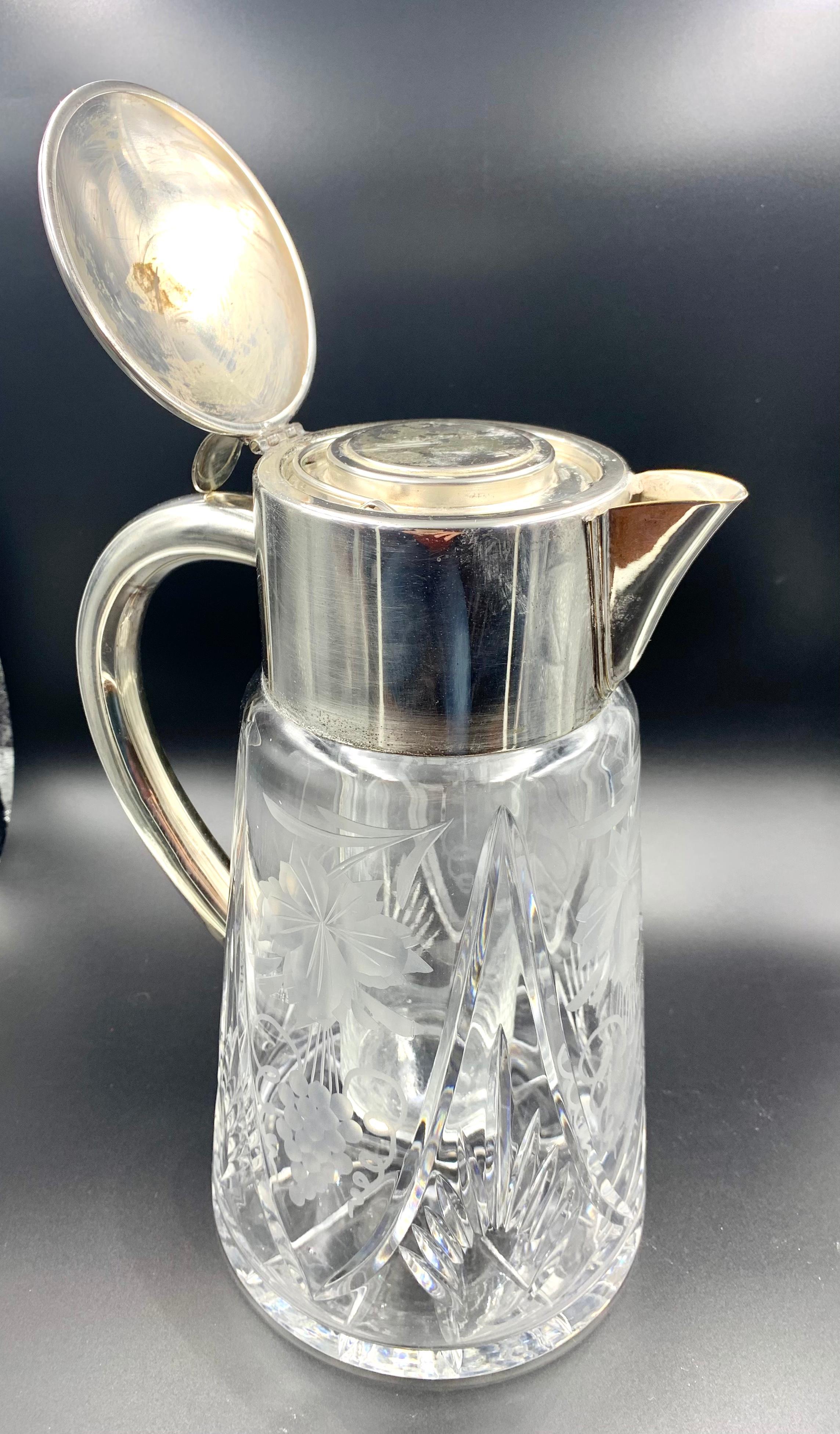 cut glass water pitcher