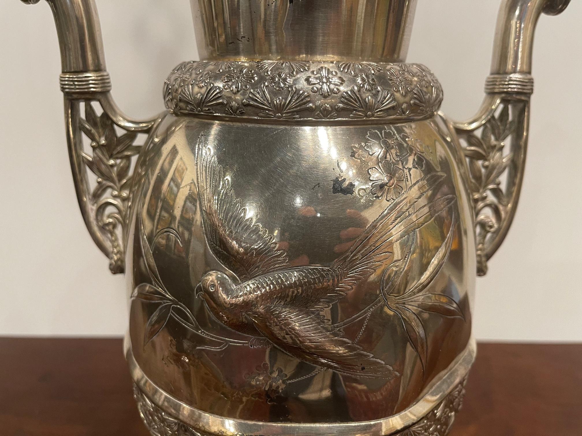 Silver Plate Hot Water Urn Adapted as a Lamp, 20th Century For Sale 1