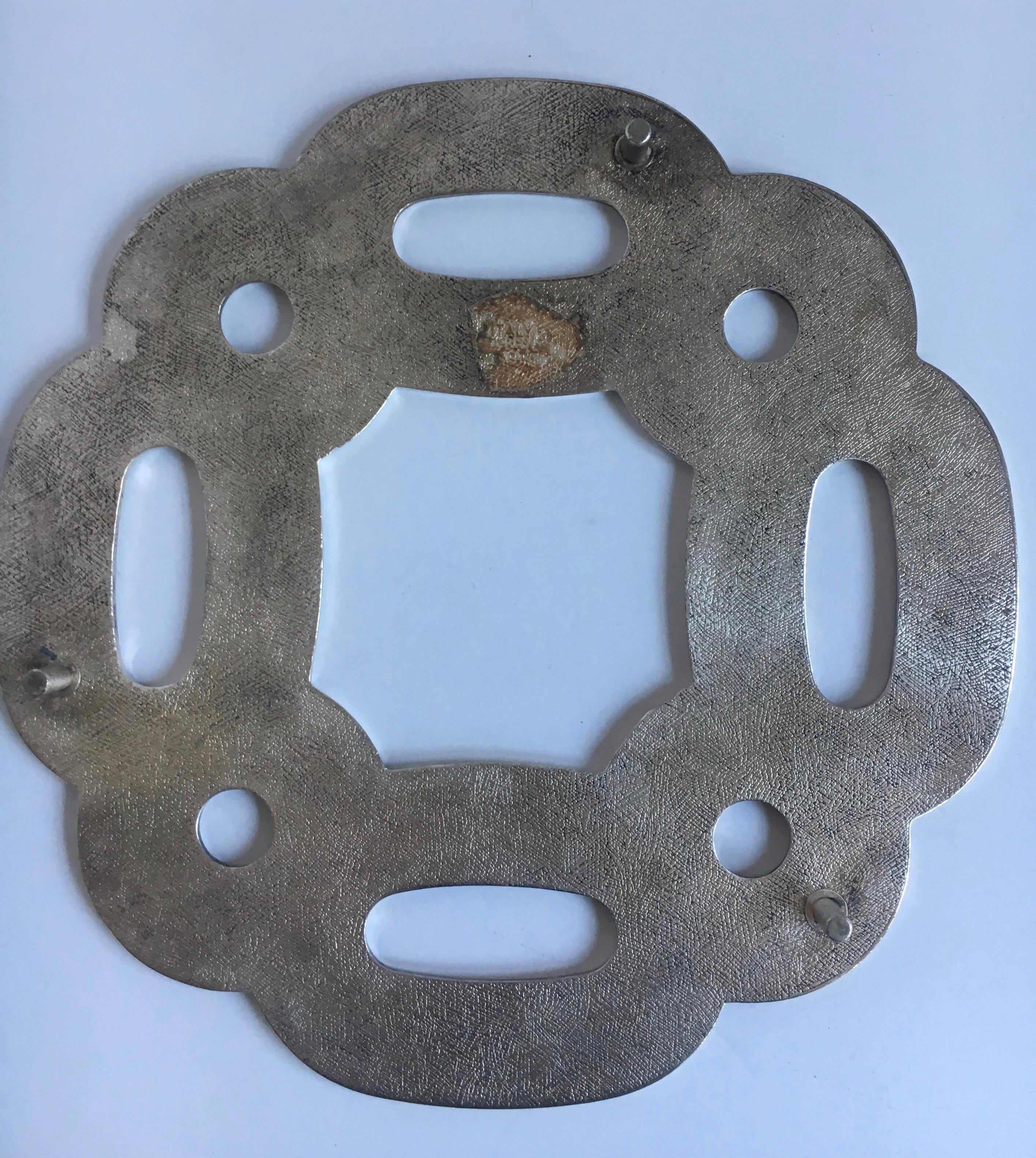 Mid-Century Modern Silver Plate Italian Trivet