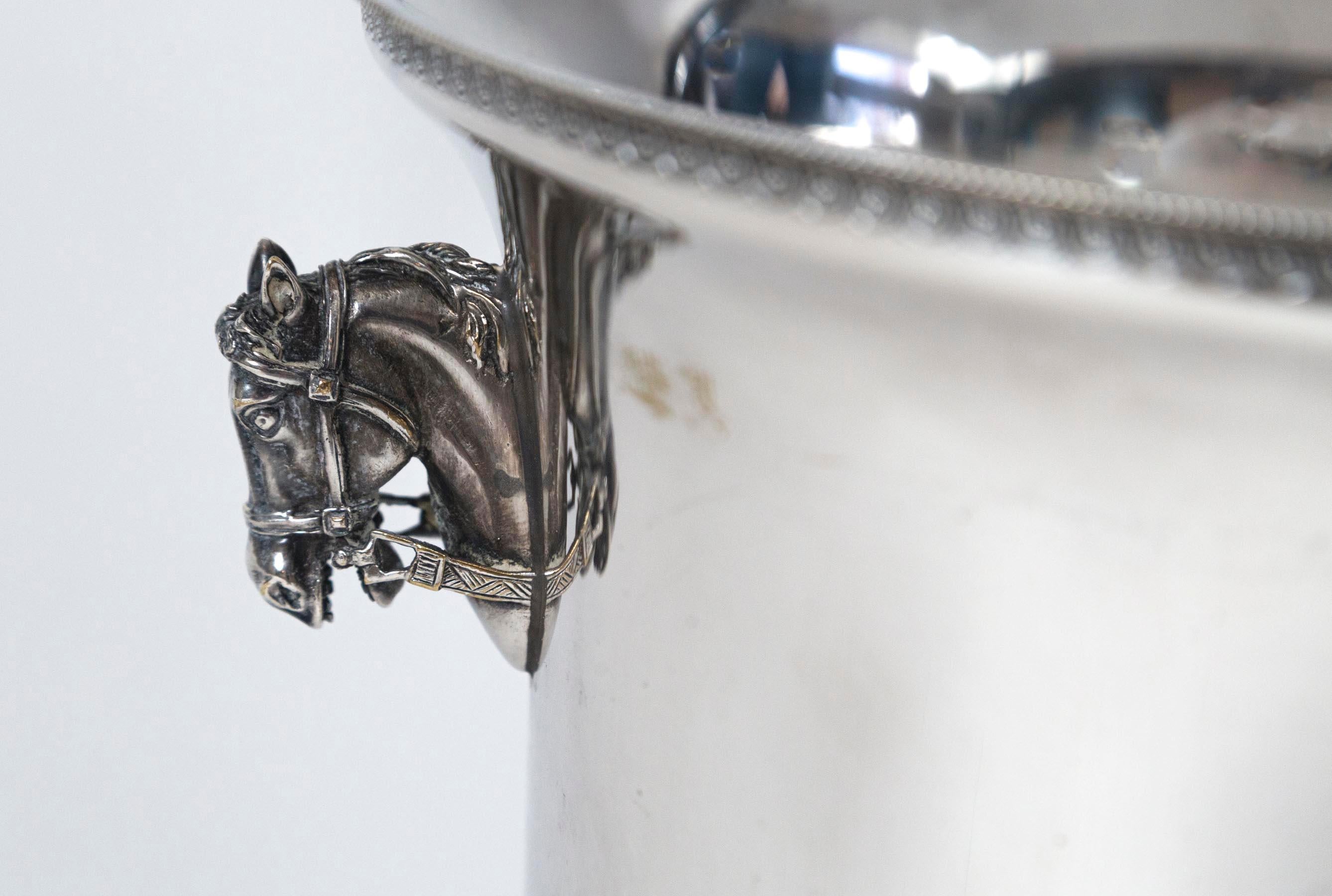 Silver Plate Louis Roederer Champagne Bucket, France, circa 1920 In Good Condition In Chappaqua, NY