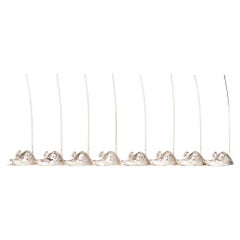 Vintage Silver Plate Mice Appetizer Pick Set of Eight