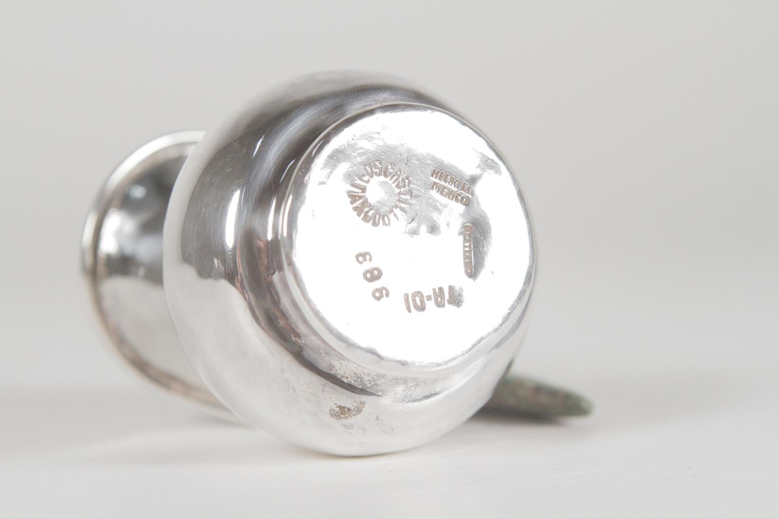 Silver Plate Parrot Creamer and Sugar by Los Castillo, 1962 3