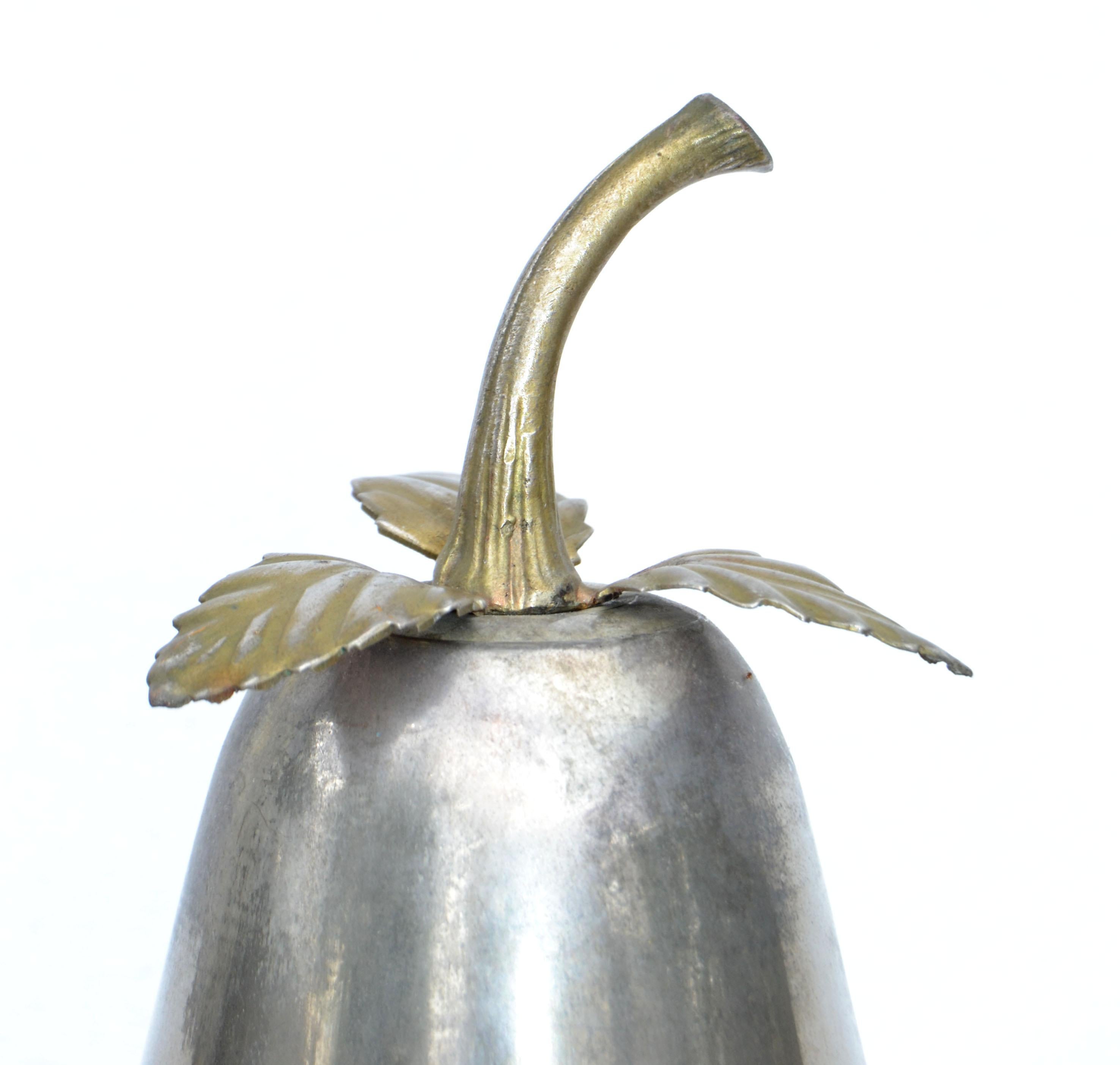 Silver Plate Pear Champagne Bottle Ice Bucket, France, 1950 For Sale 4