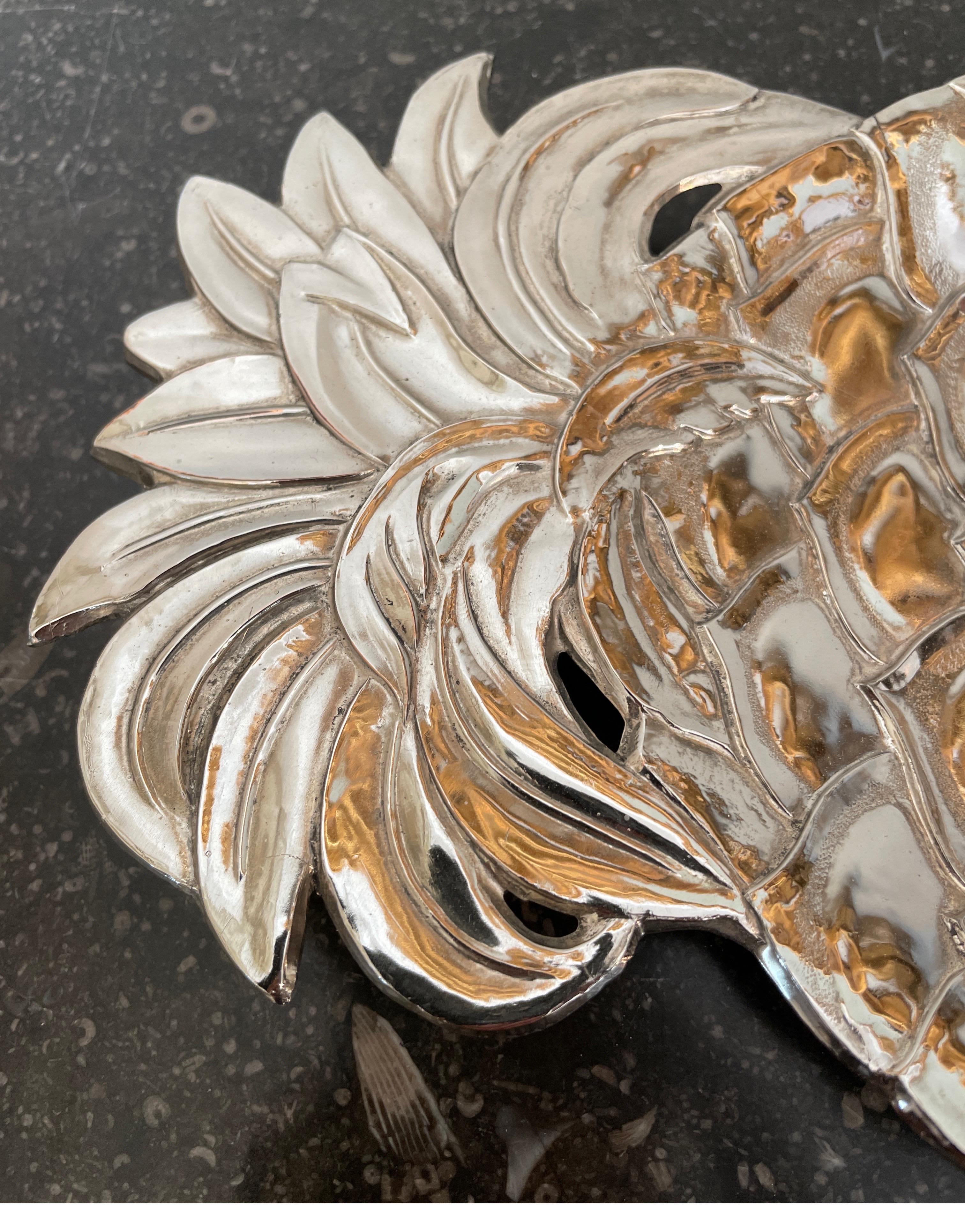 Silver Plate Pineapple Hors d' Oeuvre Serving Plate In Good Condition For Sale In West Palm Beach, FL