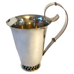 Vintage Silver Plate Pitcher in the Style of Spratling or Jensen