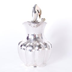 Silver Plate Pitcher with Toucan Handle