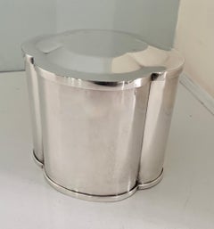 Silver Plate Quatrefoil Brazilian Tea Caddy