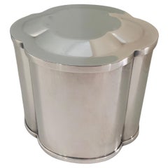Silver Plate Quatrefoil Brazilian Tea Caddy