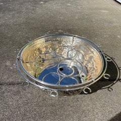 Silver Plate Repousse Grapevine Champagne Wine Cooler Bucket