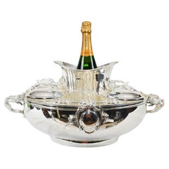 Server di caviale russo per vodka in argento Ciotola placcata