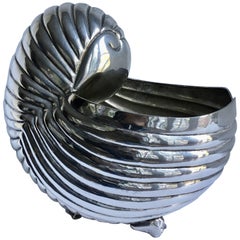 Silver Plate Shell Planter Centrepiece