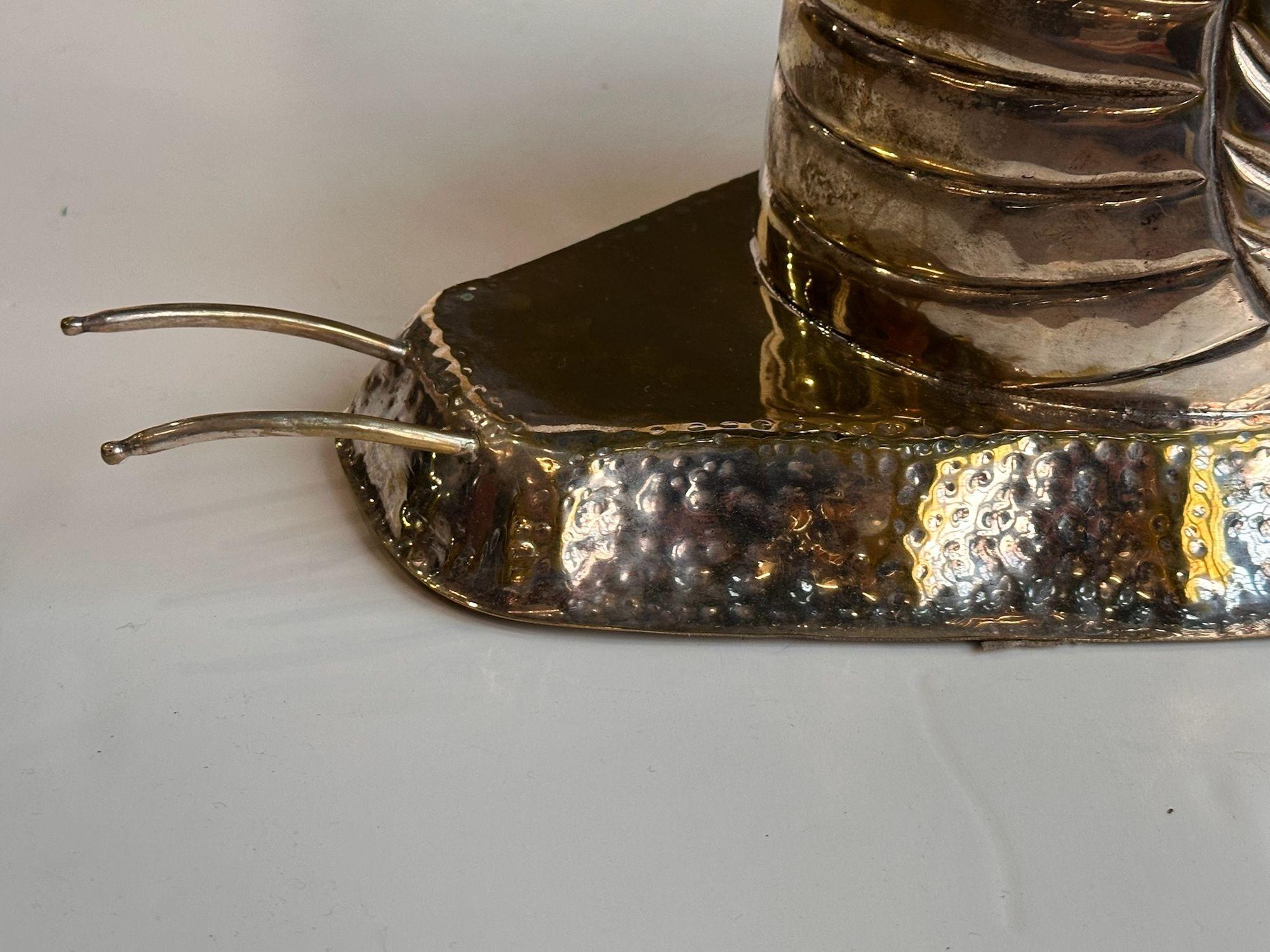 Fin du 20e siècle Soupière à escargots en métal argenté, 1990 en vente