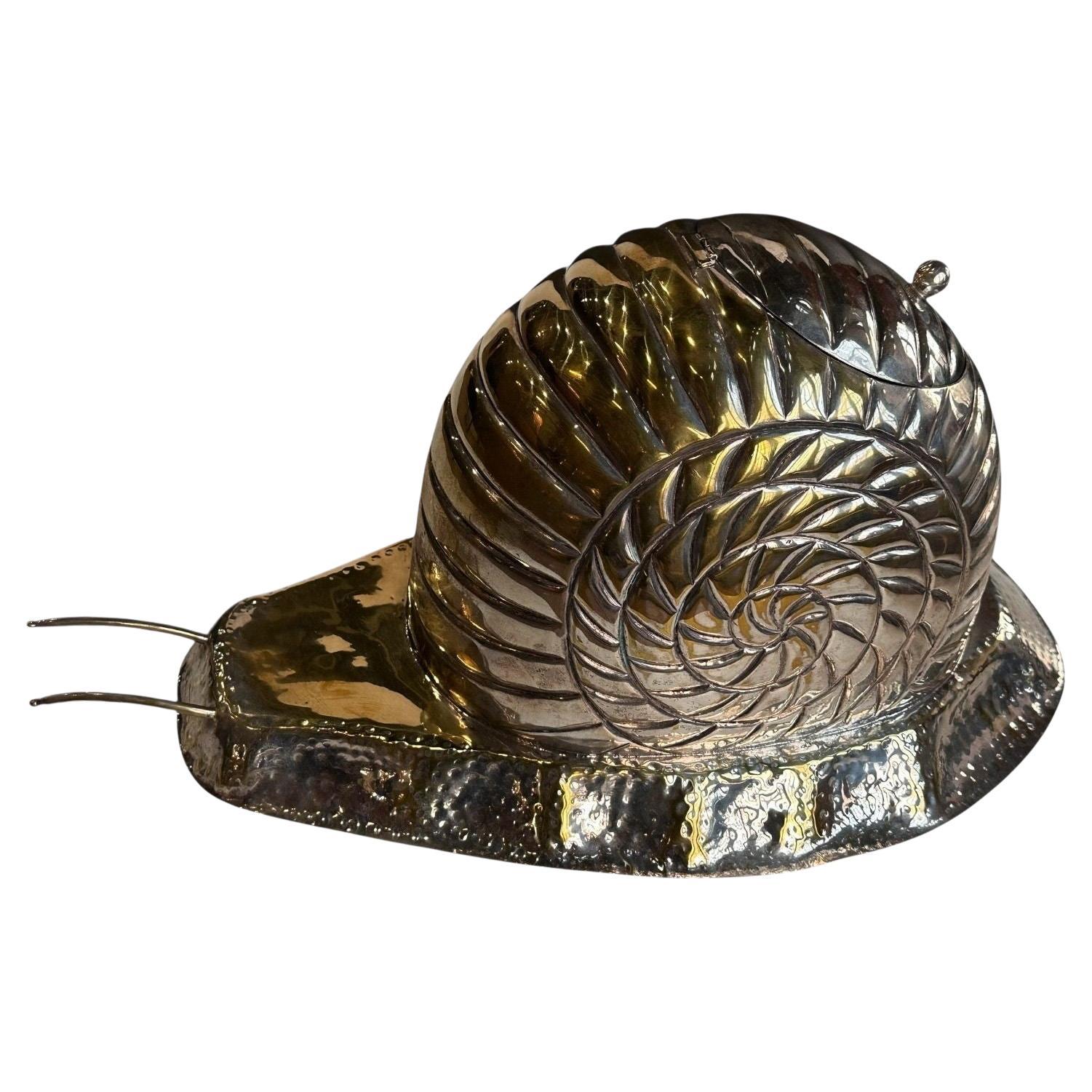 Zuppiera a forma di lumaca in argento, 1990