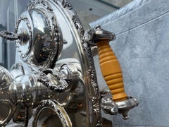 Silver Plate Supper Serving Set, Lazy Susan Style With Ladle and Covers. Vintage