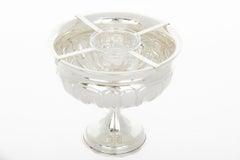 Silver Plate Tableware Footed Caviar Service