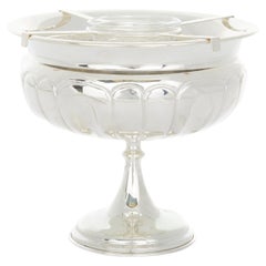 Silver Plate Tableware Footed Caviar Service