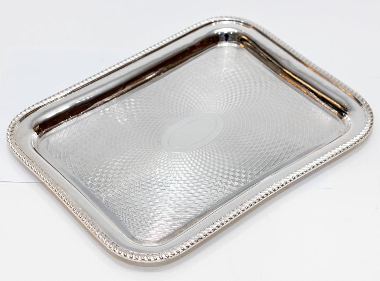 Silver Plate Tray For Sale at 1stDibs