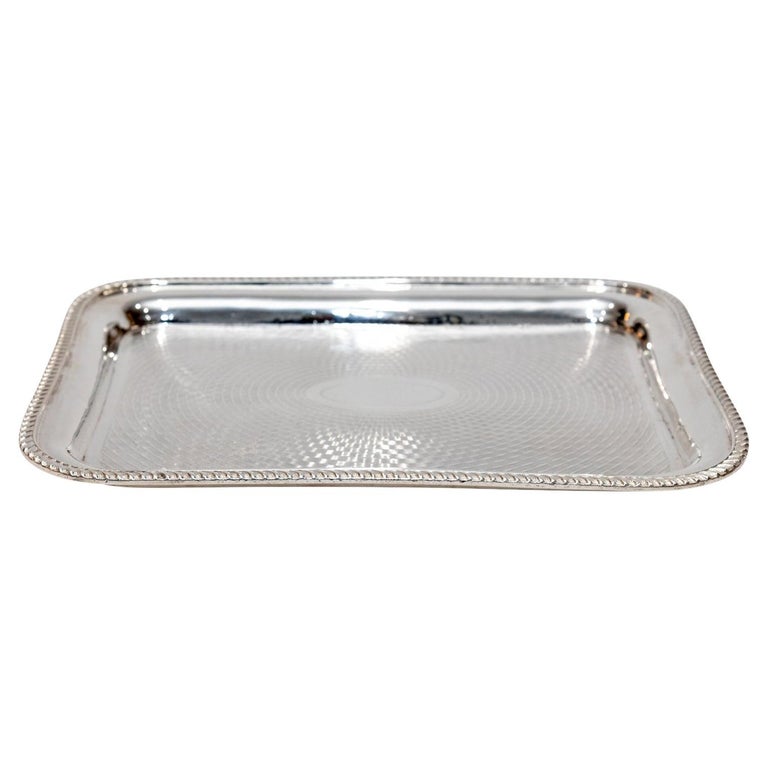 Silver Plate Tray For Sale at 1stDibs