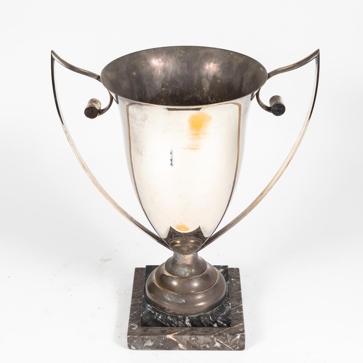 Engraved Silver Plate Trophy