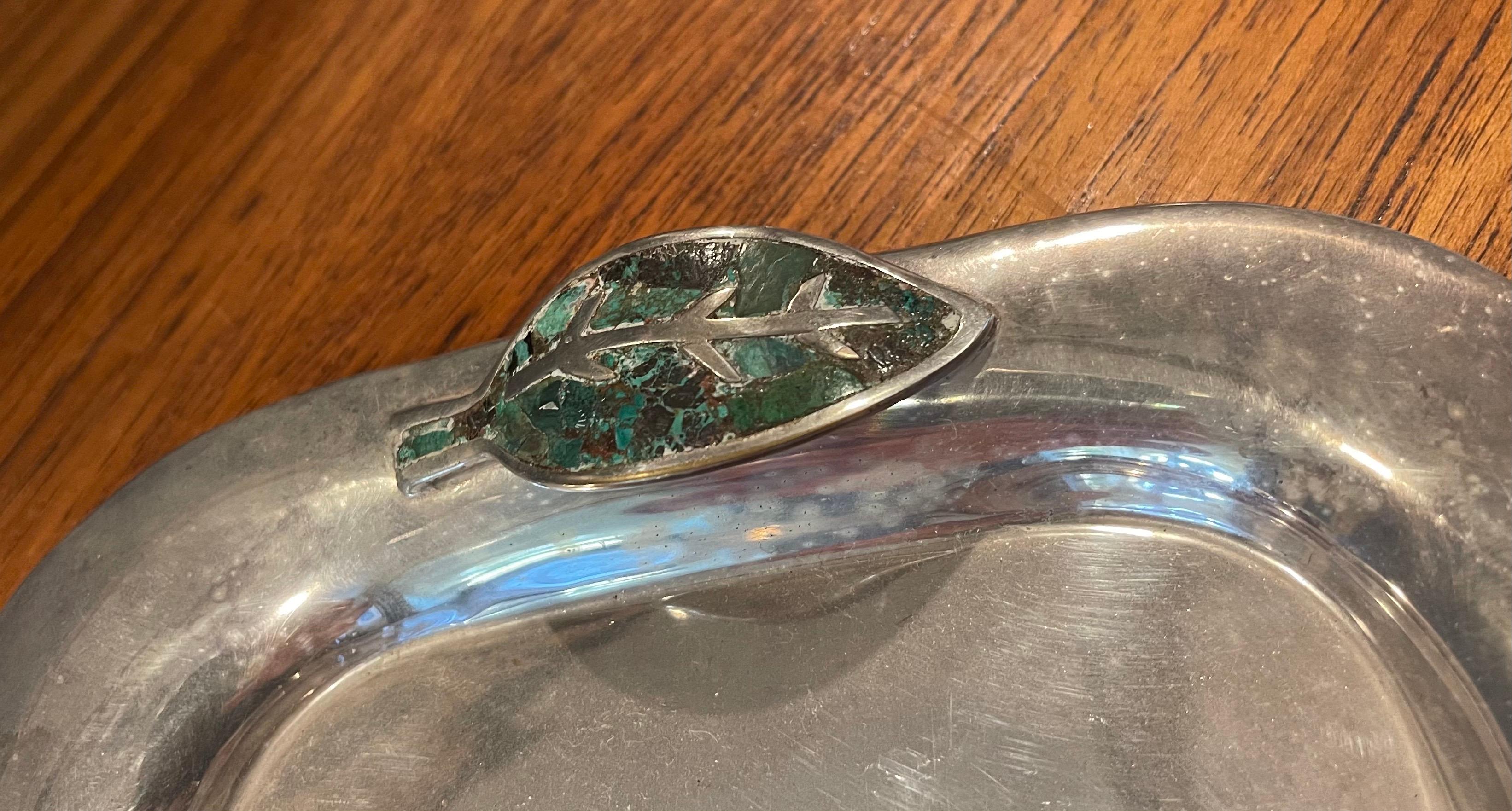 Mexican Silver Plate & Turquoise 