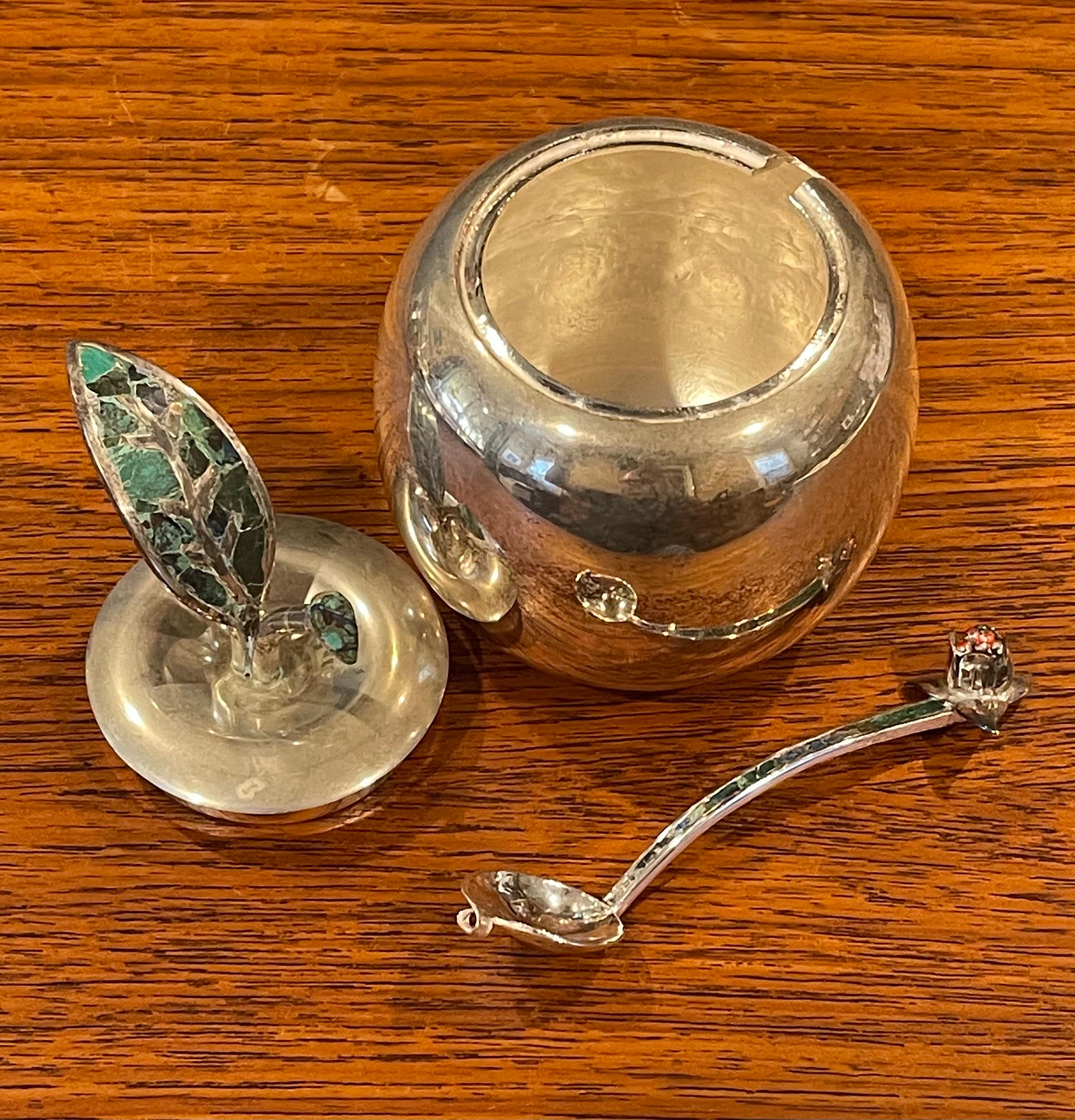 20th Century Silver Plate & Turquoise 