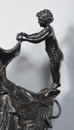 Silver Plate Two Handle Vase or Urn