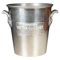 Silver Plate French Victor Clicquot Champagne Ice Bucket c.1930-1950