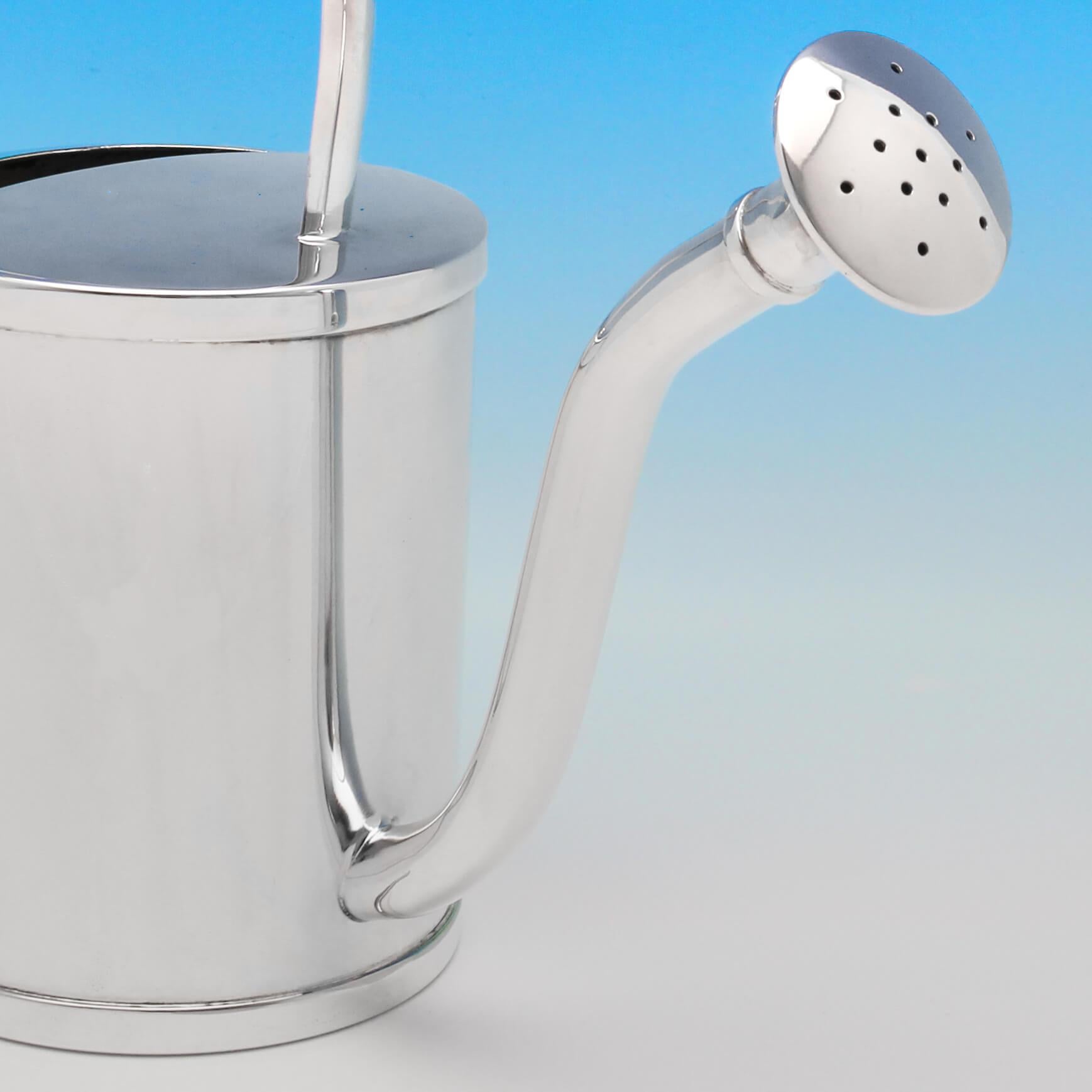 Mid-Century Modern Mid Century Modern Silver Plated Watering Can By Asprey & Company