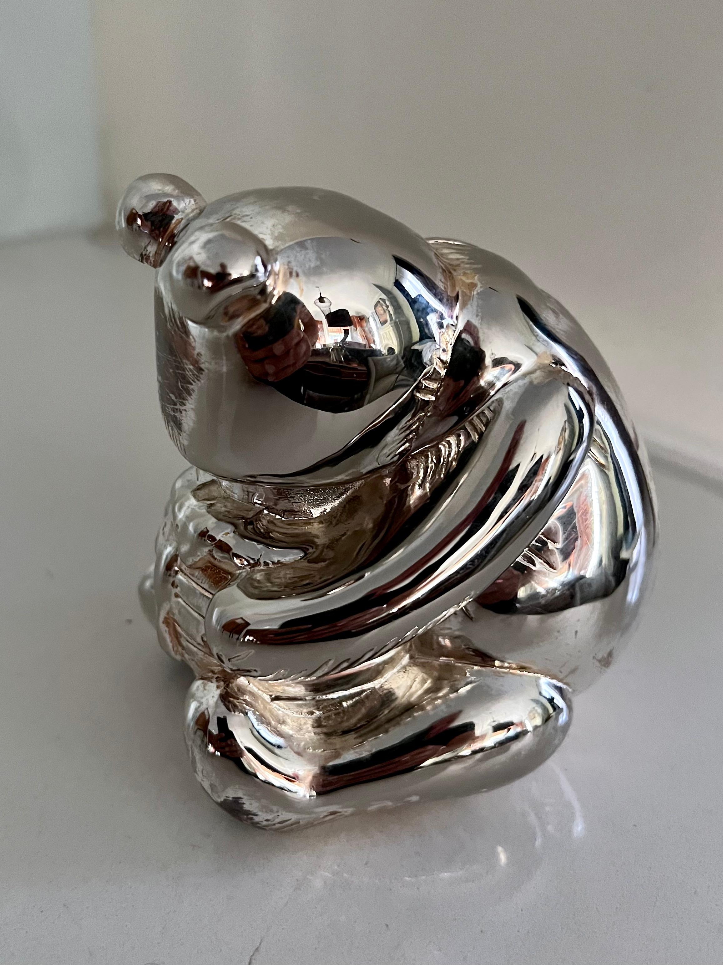 20th Century Silver Plate Winnie the Pooh Bank