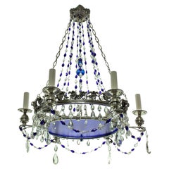 Antique Silver Plated 19th Century Russian Chandelier