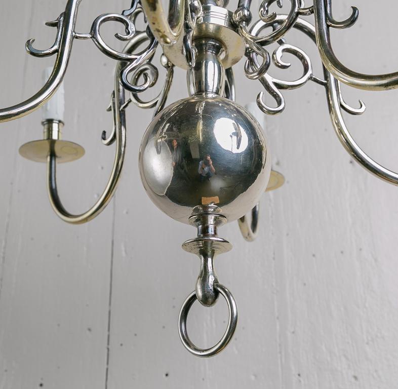 simple silver chandelier