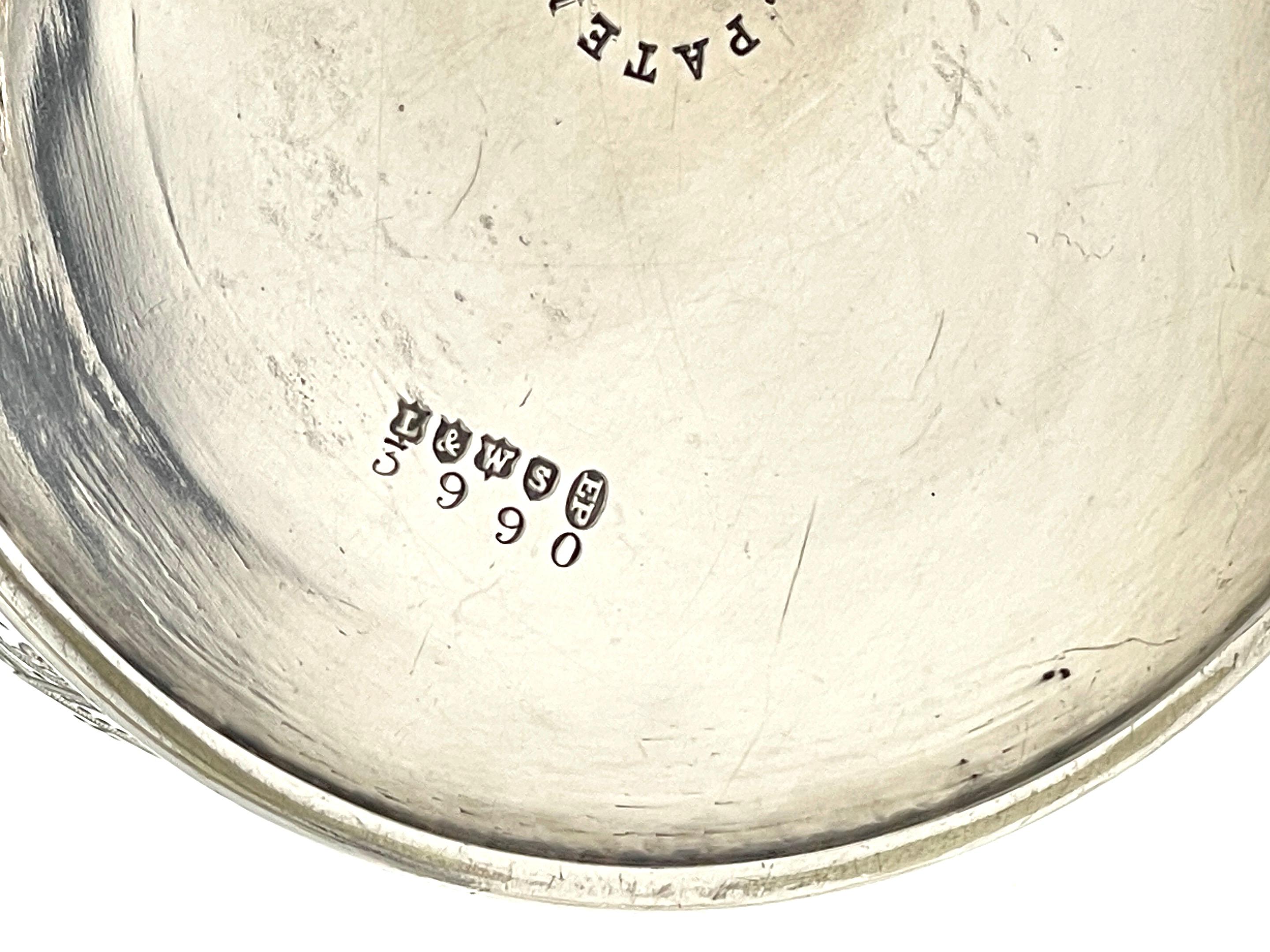 Cántaro de vino ajustable chapado en plata de Mappin & Webb, Inglaterra, circa 1900-1910 en venta 11