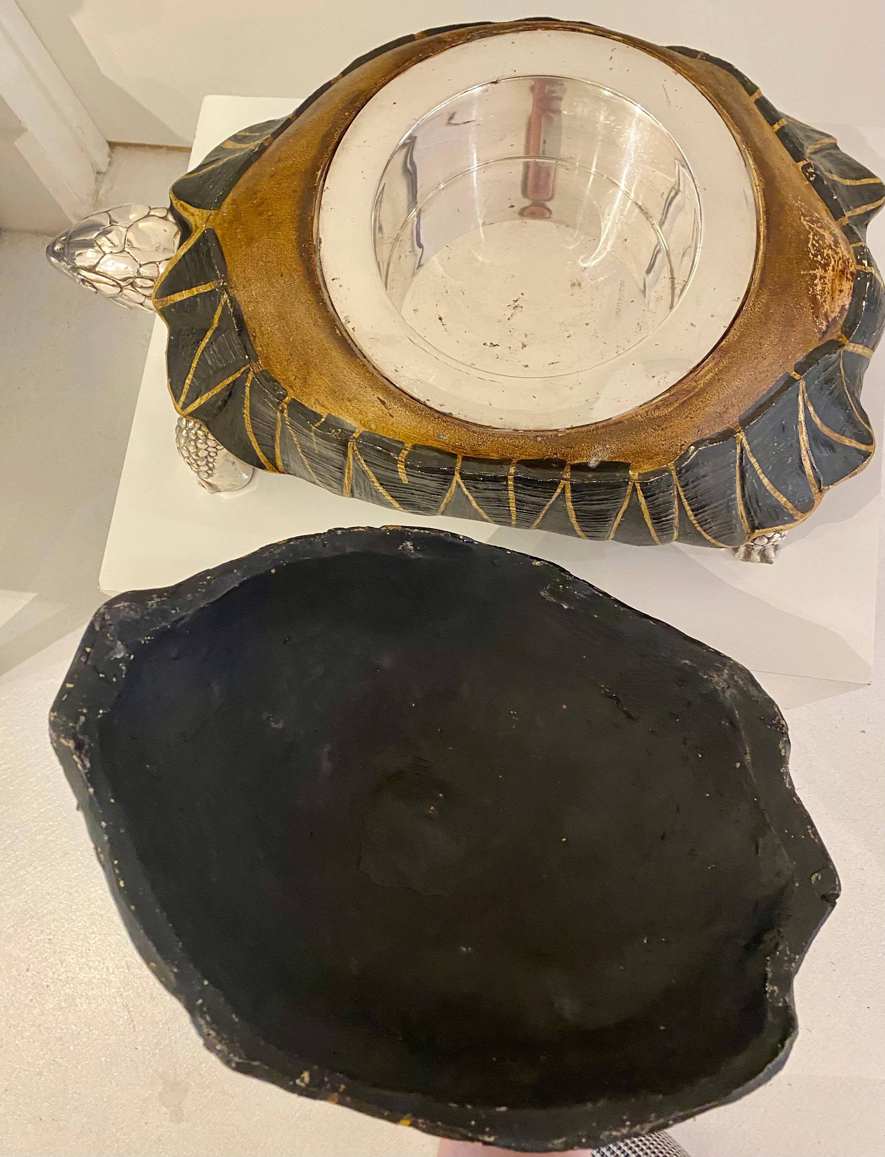 Silver Plated and Cast Resin Turtle Form Bowl by Antony Redmile 1