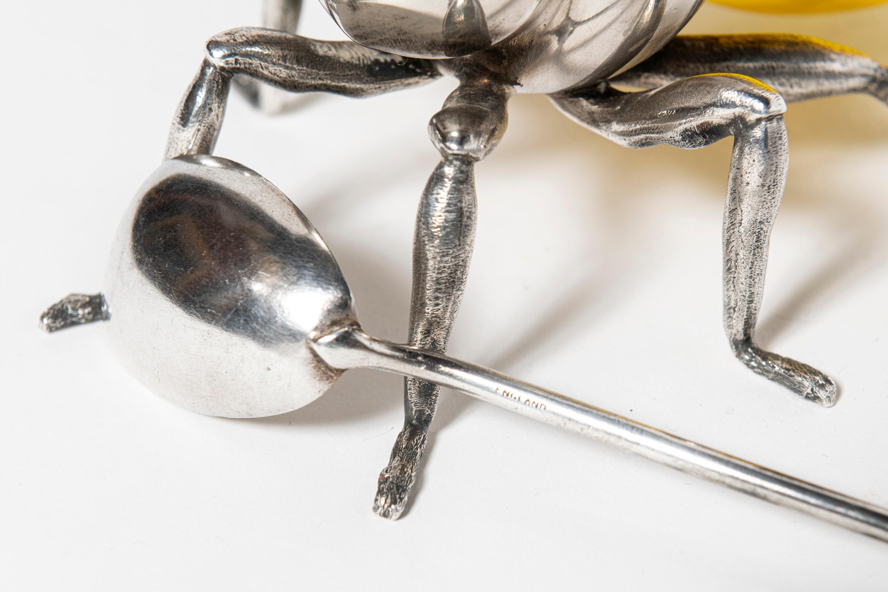Ape in argento placcato e vetro di Mappin & Webb, Inghilterra, circa 1900 in vendita 2