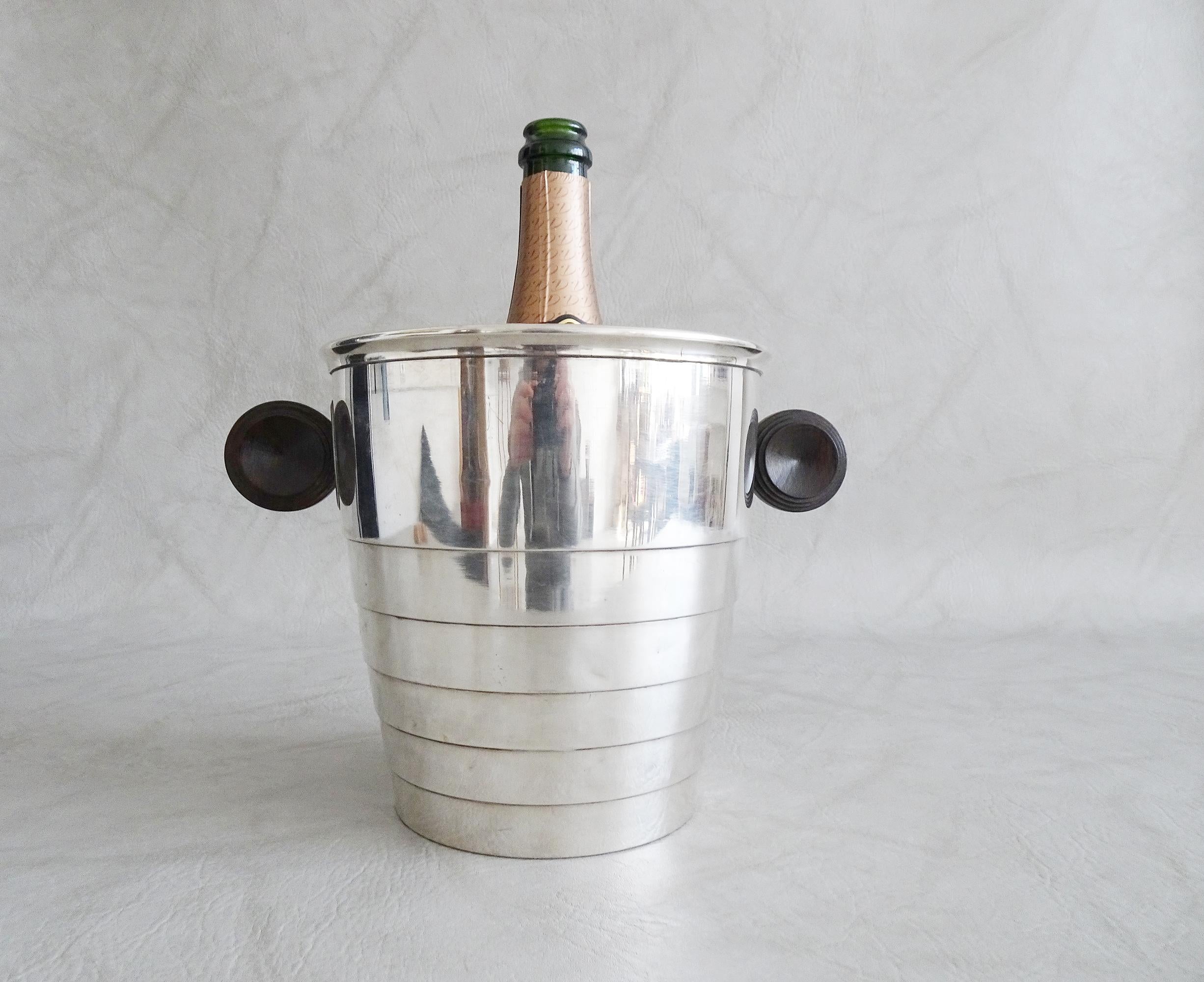 Silver-Plated Art Deco Champagne Cooler 3