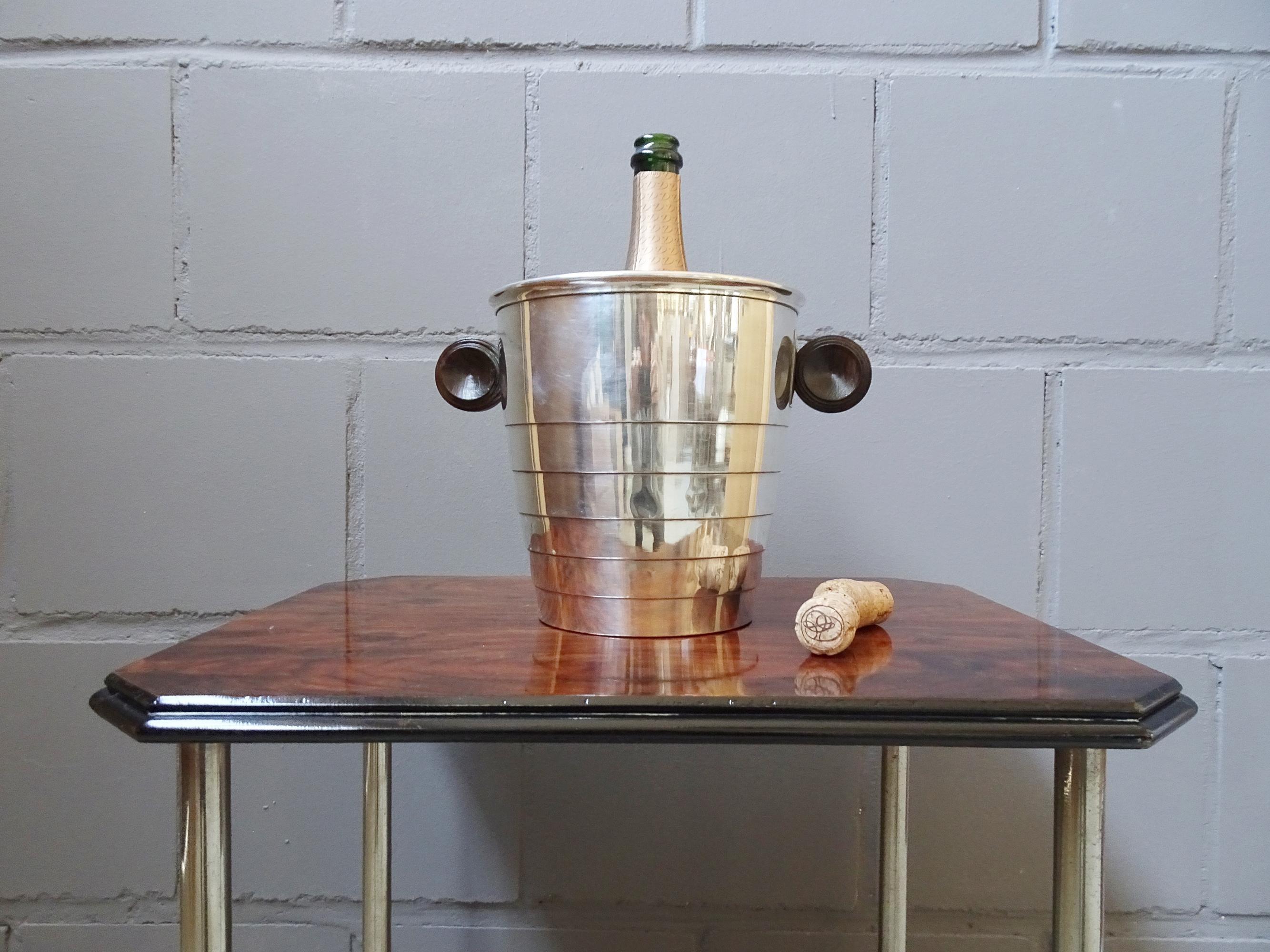 Silver-Plated Art Deco Champagne Cooler 4