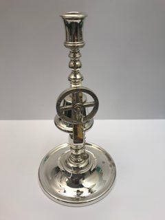 Silver Plated Bar Bell and Candlestick Holder