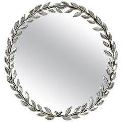 Silver Plated "Bay Leaf" Mirror by Estrid Ericson