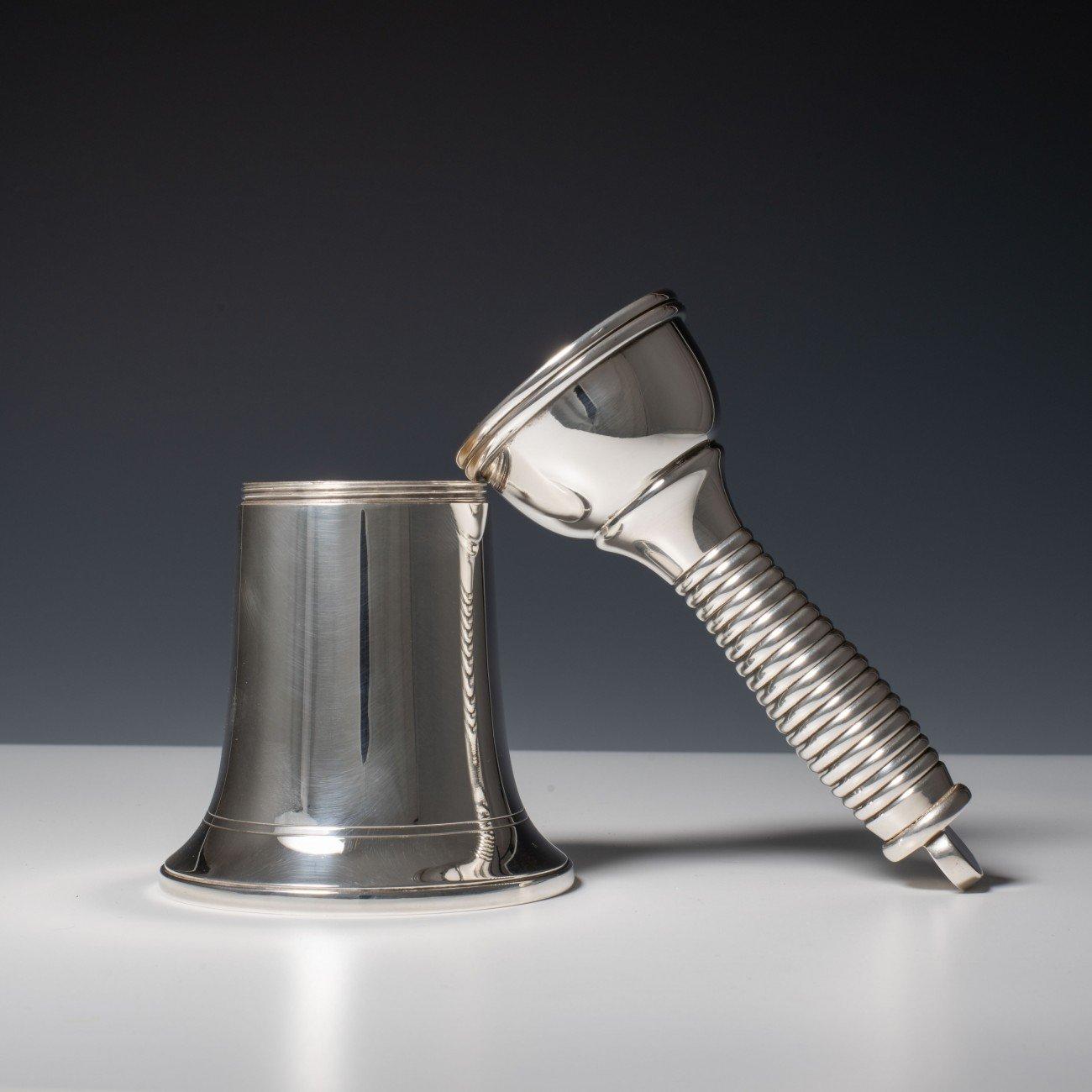 Mid-20th Century Silver Plated Bell Cocktail Shaker, circa 1960