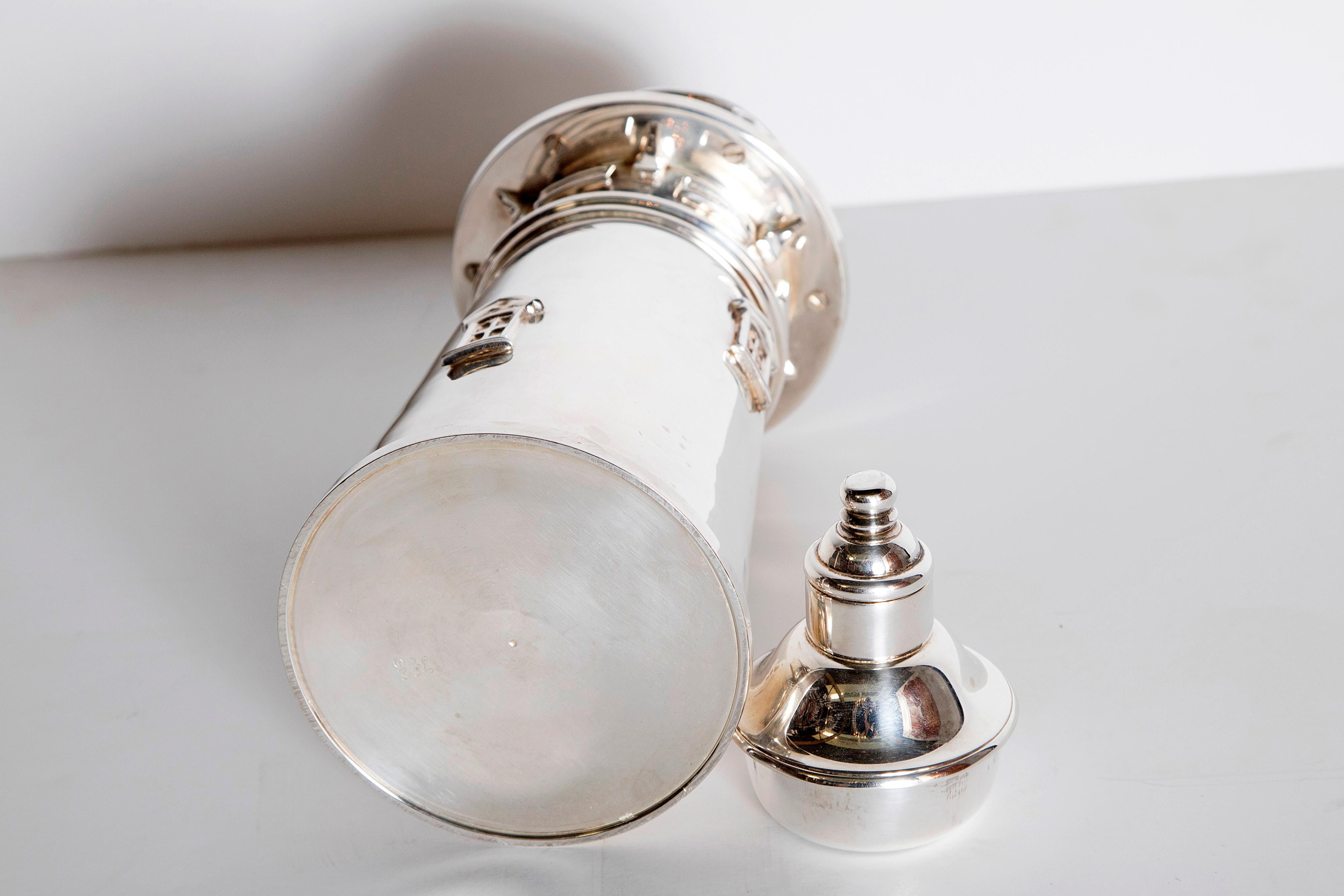 Silver Plated Boston Lighthouse Cocktail Shaker 4